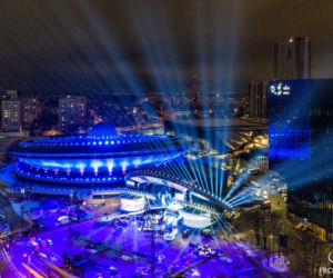 Sylwester z Dwójką TVP w Katowicach: Próba iluminacji sceny