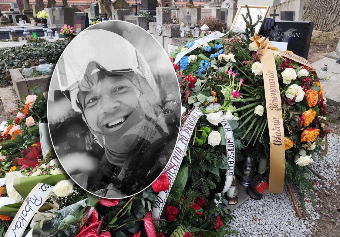 Ali Olszański był legendą, zginął tragicznie. Jego grób został ozdobiony w nietypowy sposób