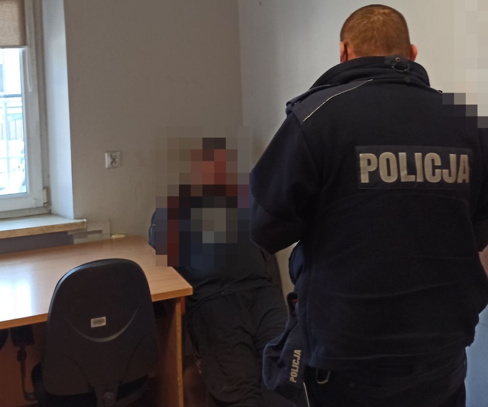 Agresywny włamywacz zatrzymany po pościgu w Lubinie