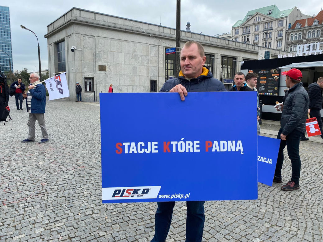 Protest SKP w Warszawie