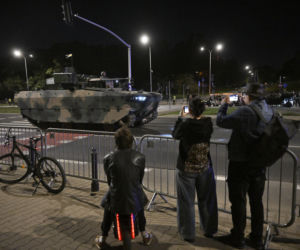 Nocna próba defilady wojskowej w Warszawie 2