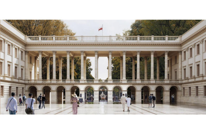 Rzeź drzew w parku w centrum Warszawy. Przygnębiający widok przed odbudową Pałacu Saskiego