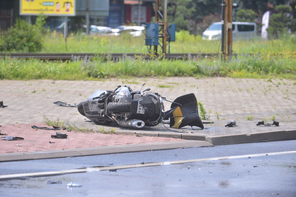 Śmiertelny wypadek z udziałem motocyklisty w Radości