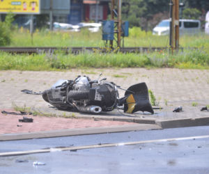 Śmiertelny wypadek z udziałem motocyklisty w Radości