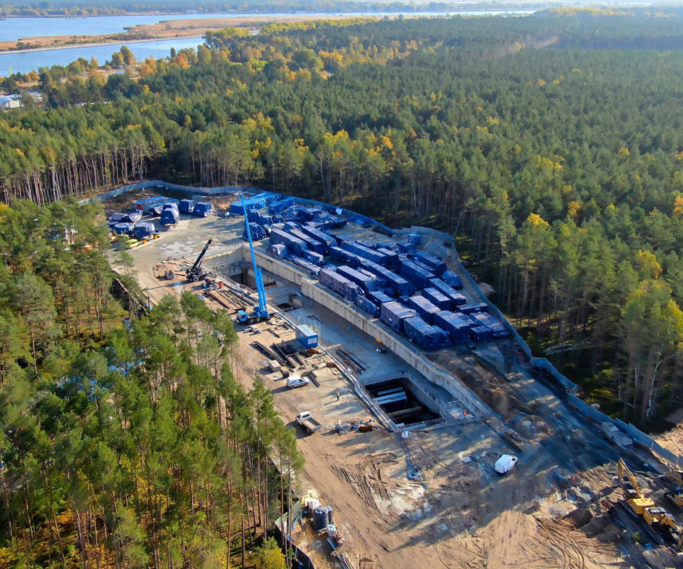 Budowa tunelu pod Świną - listopad 2020