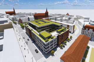 Hotel za 150 mln zł ma domknąć rynek w Słupsku. Jesienią 2026 budowa nadal nie ruszyła