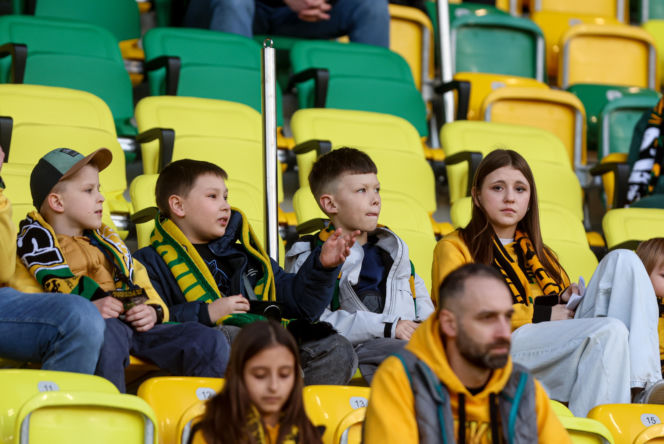 GKS Katowice - Lechia Gdańsk: Zdjęcia kibiców i zawodników z meczu 25. kolejki PKO BP Ekstraklasy