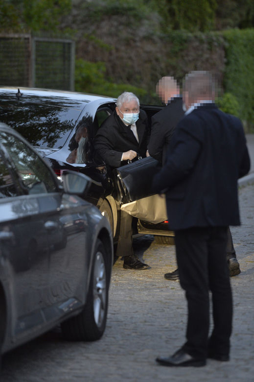 Kaczyński zwiózł zapasy dla kotów