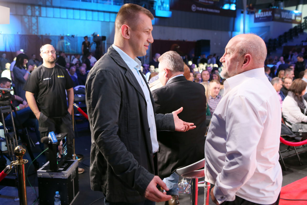 Andrzej Gmitruk z Tomaszem Adamkiem