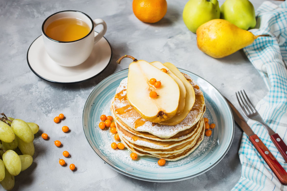 Pancakes z gruszkami