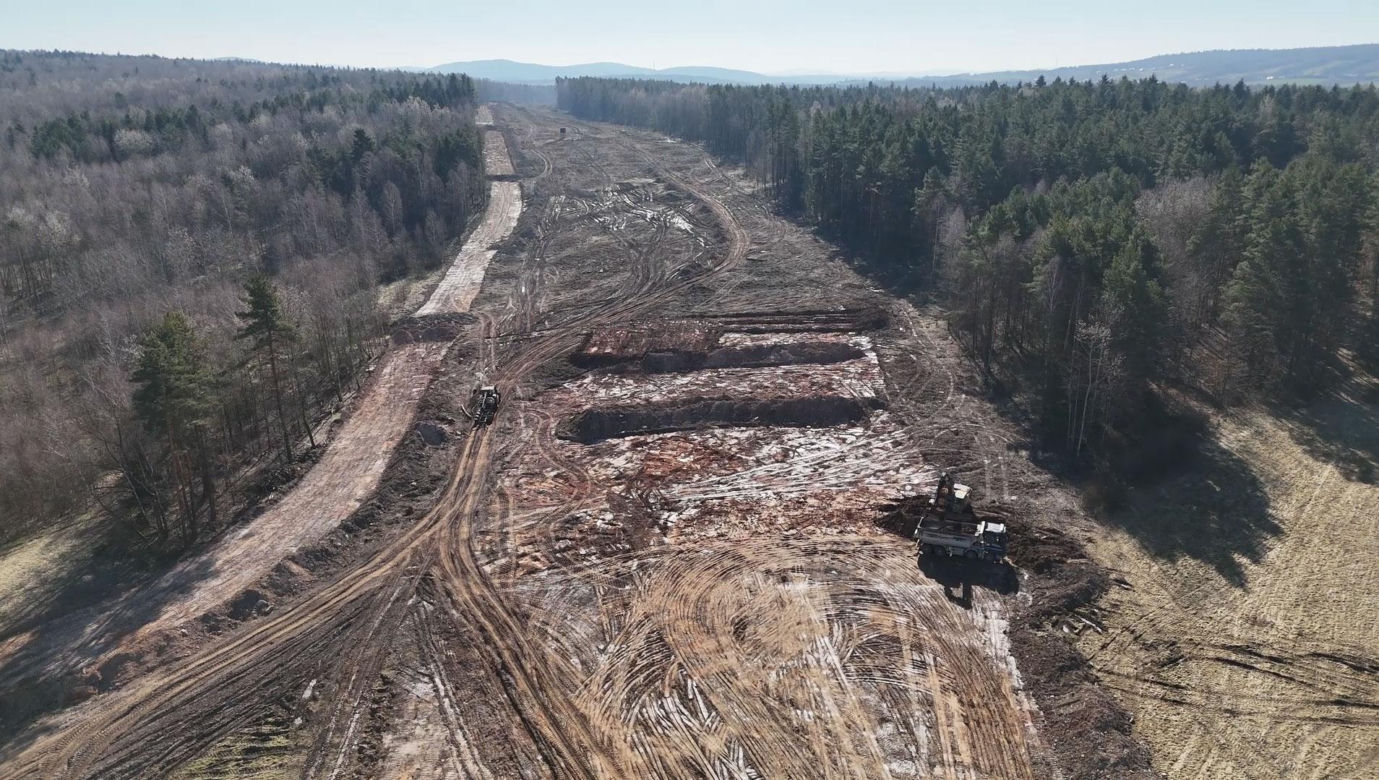 Budowa S74 Kielce - Mniów. Marzec 2025