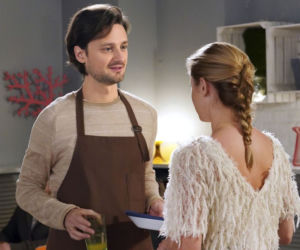 Barwy szczęścia, odc. 2254. Radek (Filip Kosior), Sandra (Joanna Opozda)
