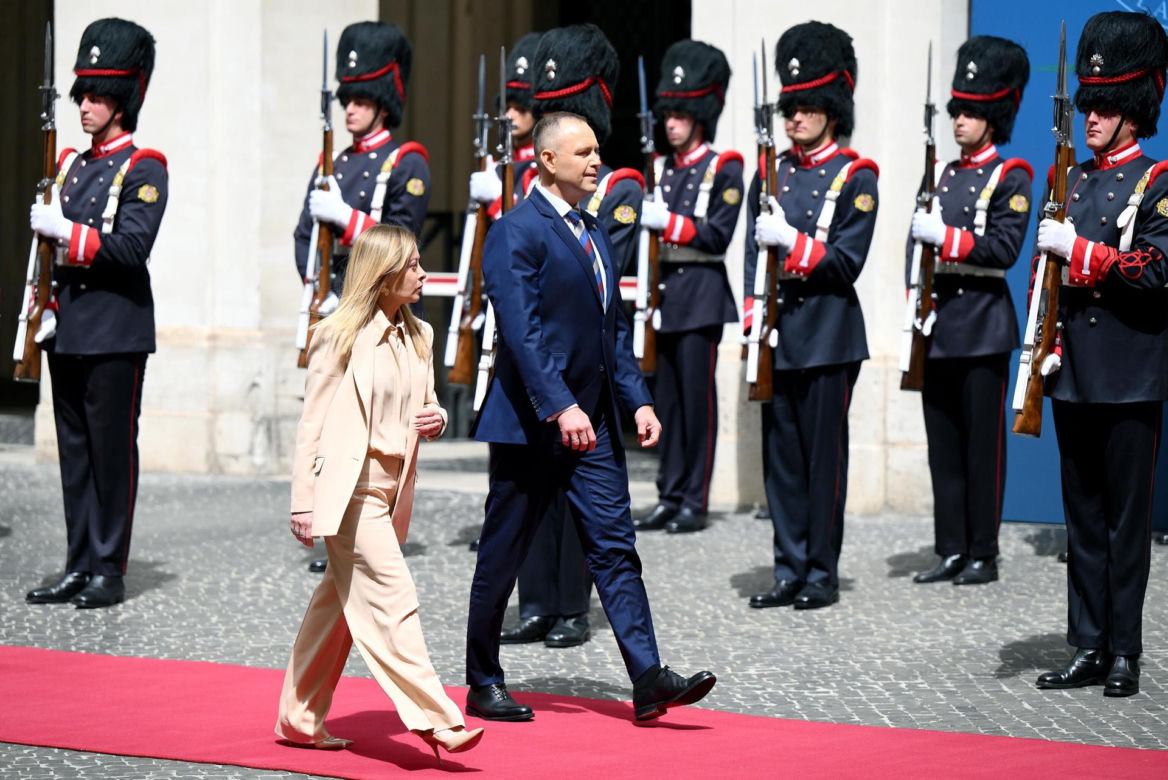 Marta Nawrocka we Włoszech