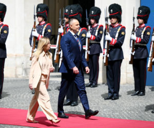 Marta Nawrocka we Włoszech