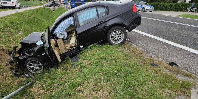Poważny wypadek w miejscowości Sadowie. Zablokowana DK9, są ranni