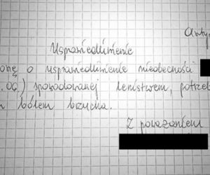 Podrabiałeś kiedyś usprawiedliwiania w szkole? Na te byś nie wpadł! ZOBACZ najzabawniejsze! [GALERIA] 
