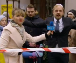O mnie się nie martw 2 sezon odc. 13. Krzysiek (Paweł Domagała), Iga (Joanna Kulig), Irenka (Hanna Śleszyńska)