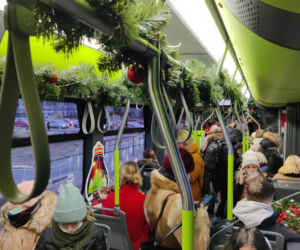 Świąteczny tramwaj wyjechał na olsztyńskie trasy