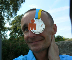 Medal za udział w triatlonie Iron Man