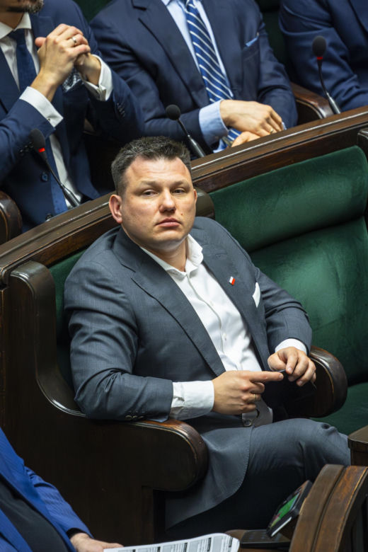 Sławomir Mentzen na zakupach w galerii