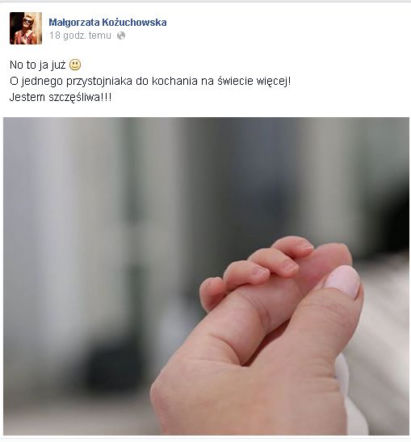Dzieci gwiazd: Kożuchowska urodziła dziecko