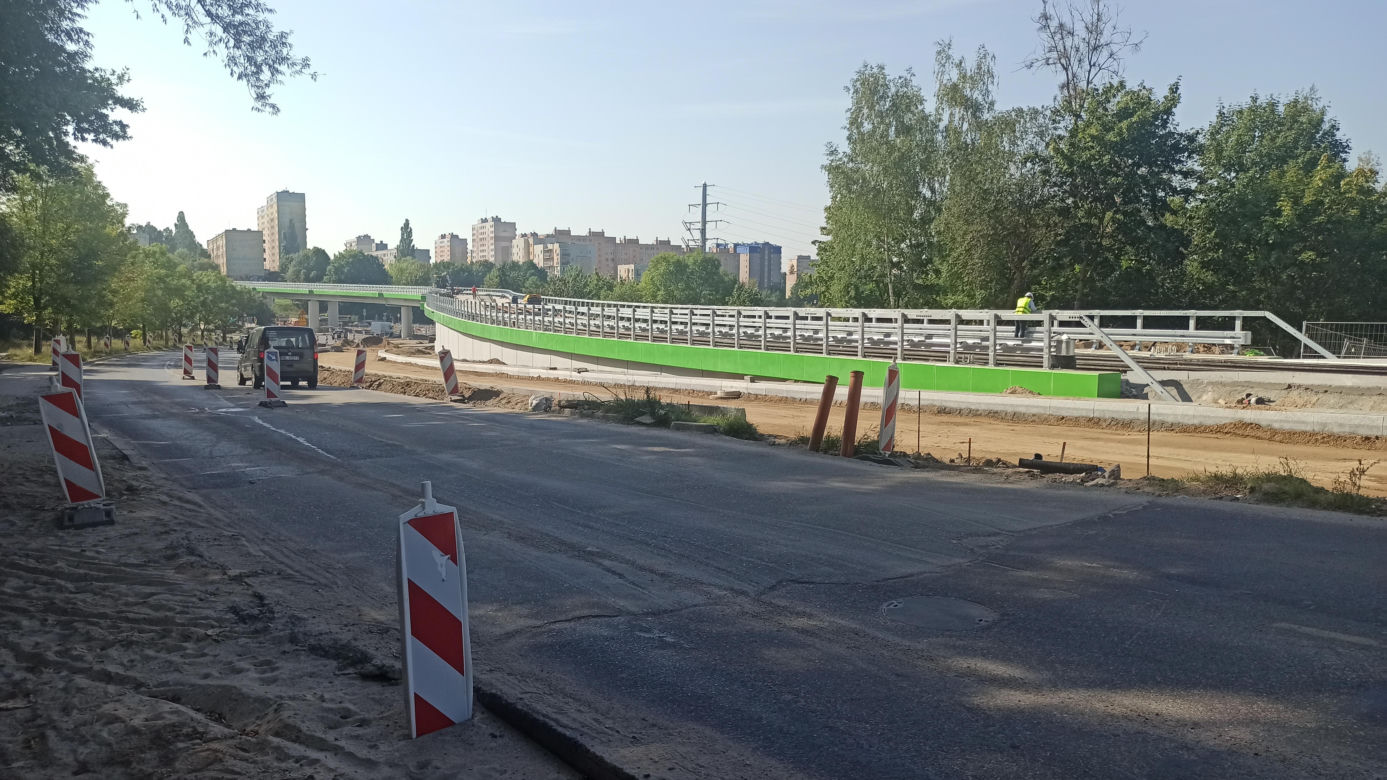 Próby obciążeniowe olsztyńskiej estakady 