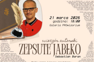 ŁOK zaprasza na wieczór autorski Sebastiana Barana „Zepsute jabłko”