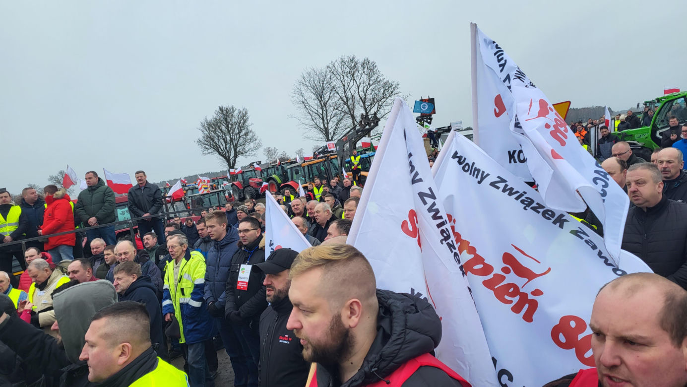 Protest rolników Zdany- Zbuczyn 
