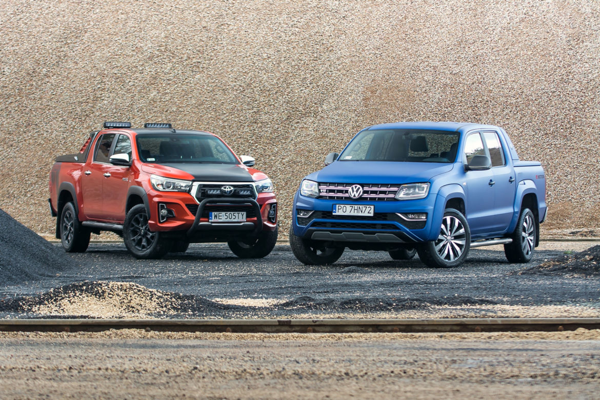 Toyota Hilux 2.4 D-4D 150 KM 4x4 AT6 Selection 50 vs. Volkswagen Amarok V6 3.0 TDI 258 KM 4Motion DSG8 Aventura