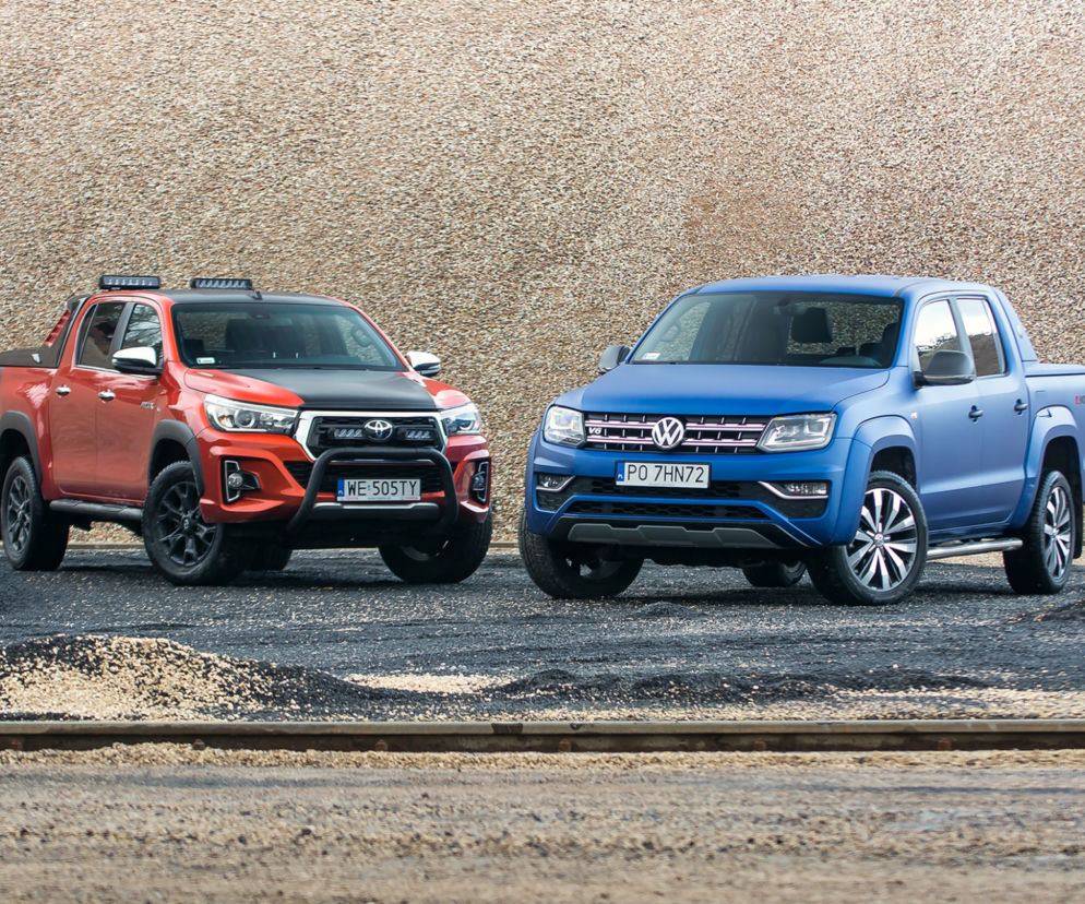 Toyota Hilux 2.4 D-4D 150 KM 4x4 AT6 Selection 50 vs. Volkswagen Amarok V6 3.0 TDI 258 KM 4Motion DSG8 Aventura