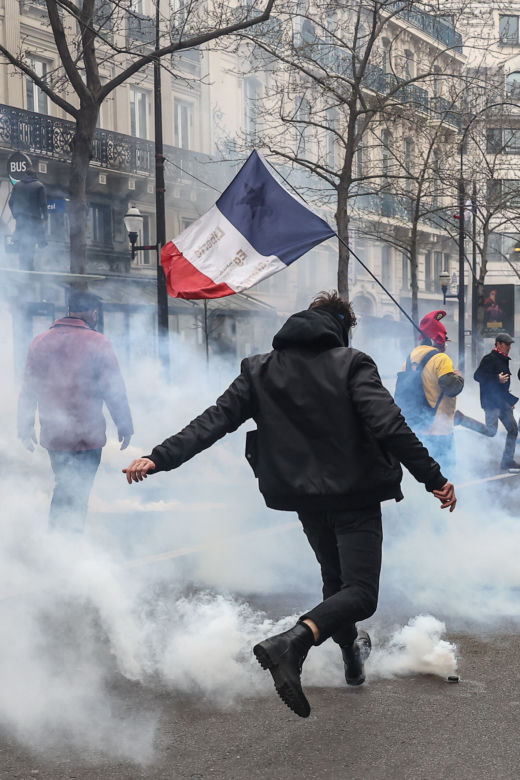 Protest we Francji