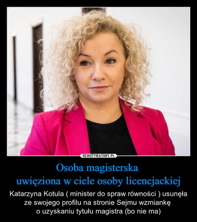 Internet śmieje się z wykształcenia Kotuli 