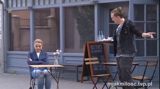 M jak miłość. Radek Małkowski (Tomasz Włosok), Olga Górecka (Katarzyna Grabowska)