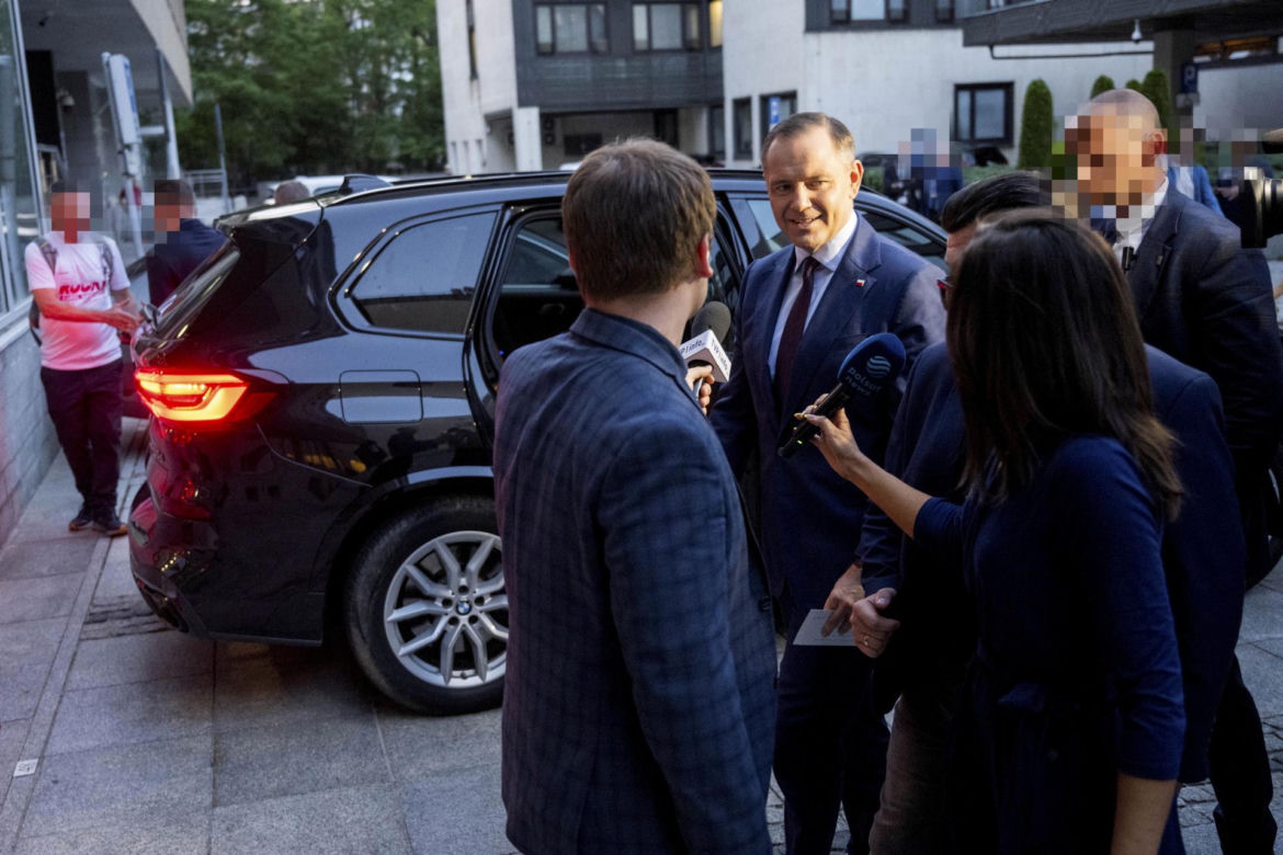 Karol Nawrocki po udzieleniu wywiadu