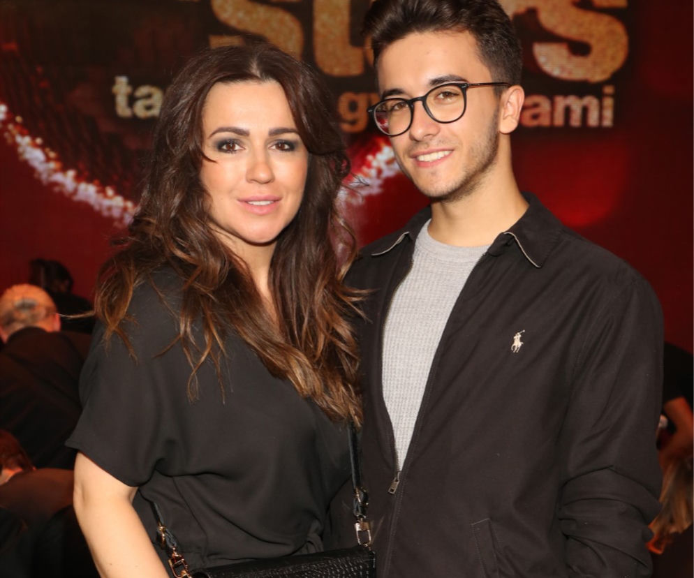 Beata Tadla z synem
