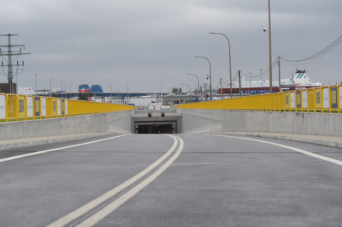 Otwarcie tunelu w Świnoujściu, byliśmy tam pierwsi