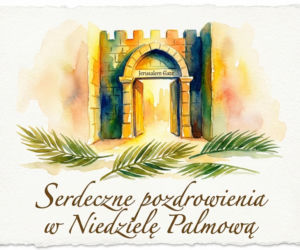Kartka na Niedzielę Palmową
