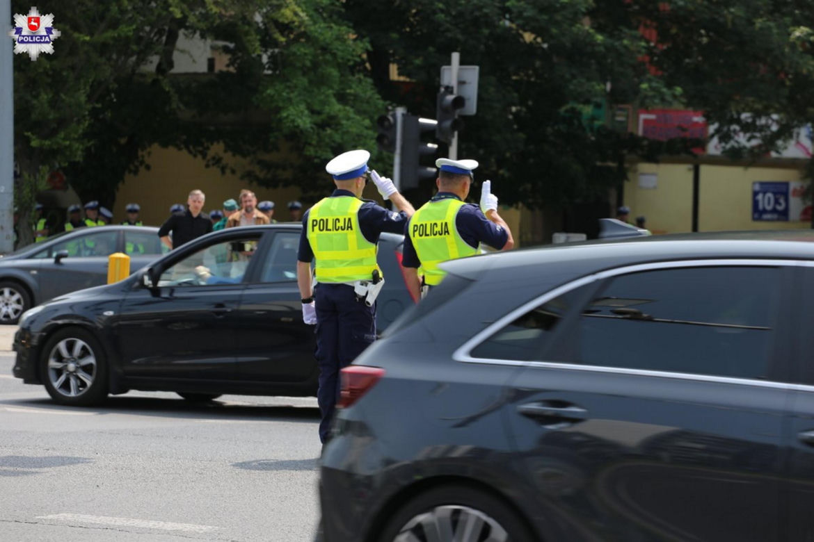 Policjanci sprawdzali swoje umiejętności na najbardziej ruchliwym skrzyżowaniu w Lublinie