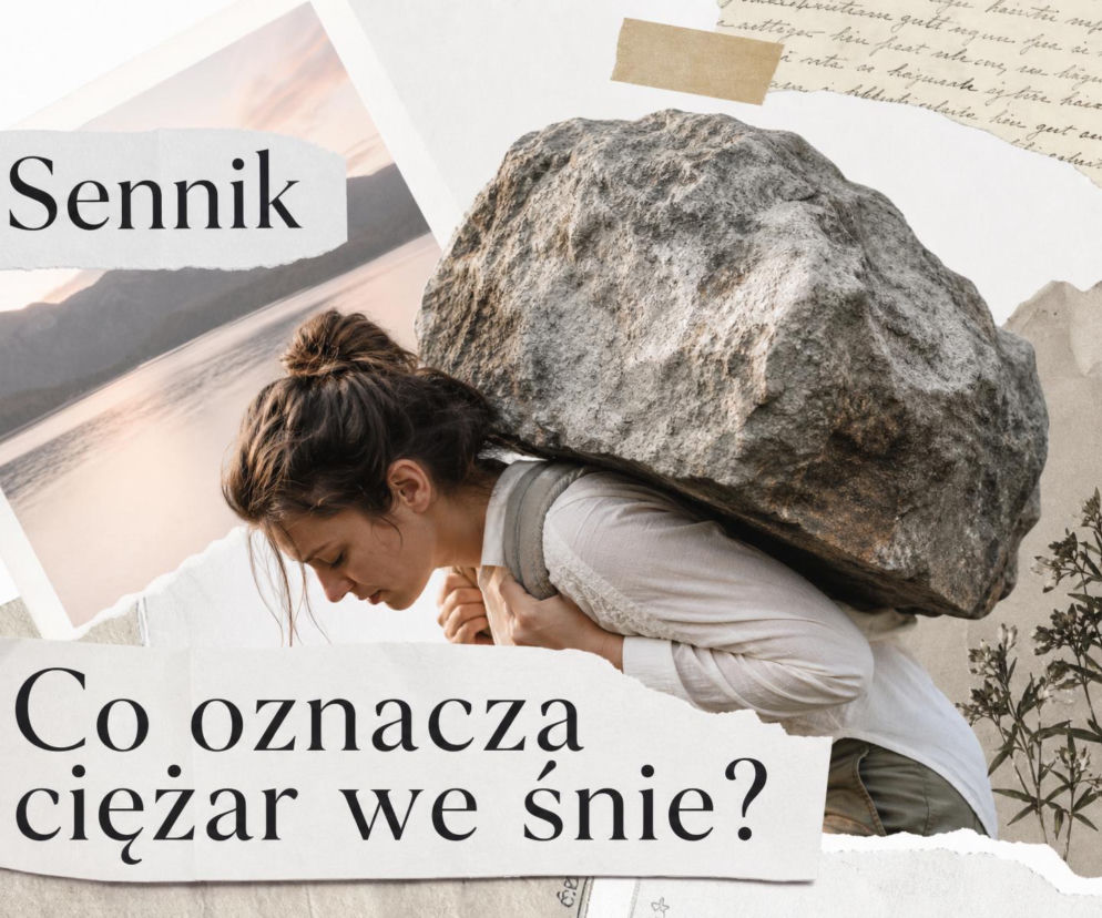 Kobieta dźwigająca ogromny głaz na plecach. O znaczeniu snu o ciężarze przeczytasz na łamach serwisu SE.