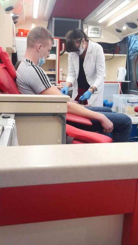 Zbiórka krwi w Zespole Szkół Rolniczych w Grudziądzu