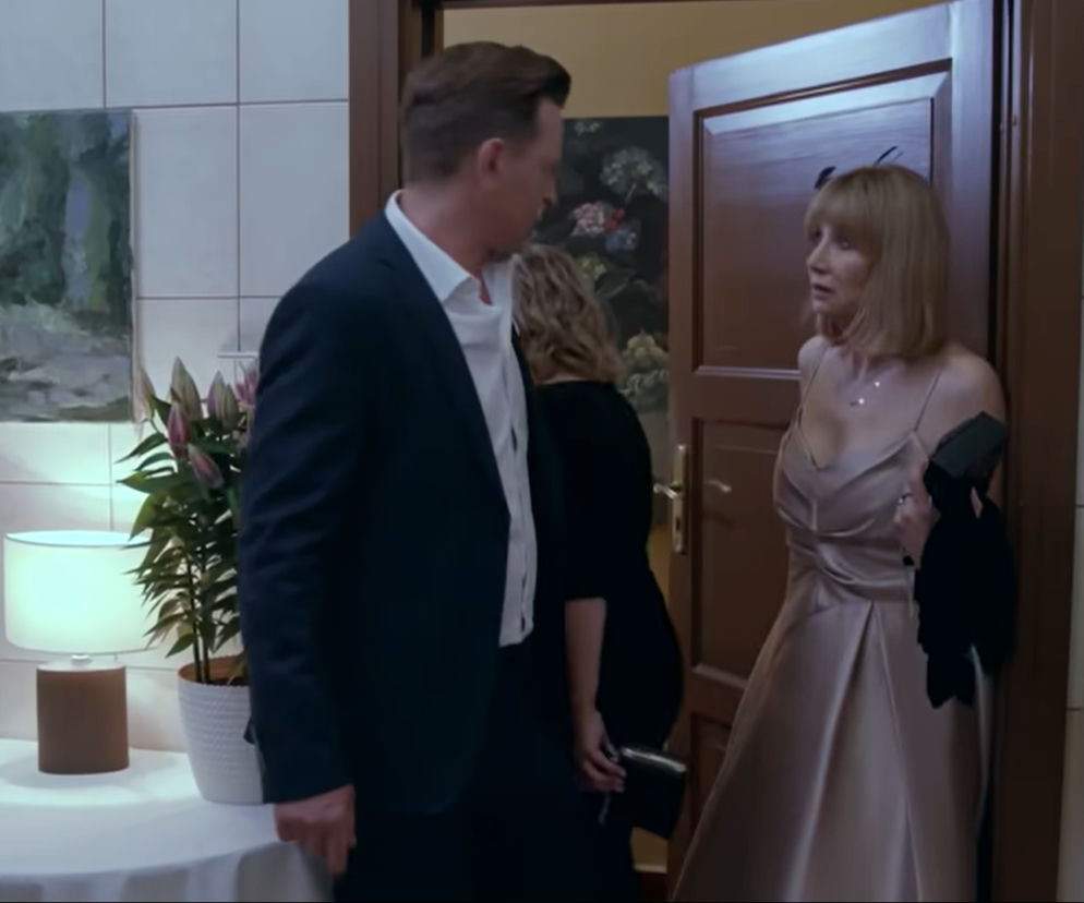 Pierwsza miłość, odcinek 3275, Grażyna (Grażyna Wolszczak), Michał (Wojciech Błach), Marysia (Aneta Zając)