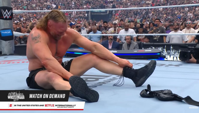 Brock Lesnar we łzach pożegnał się z kibicami