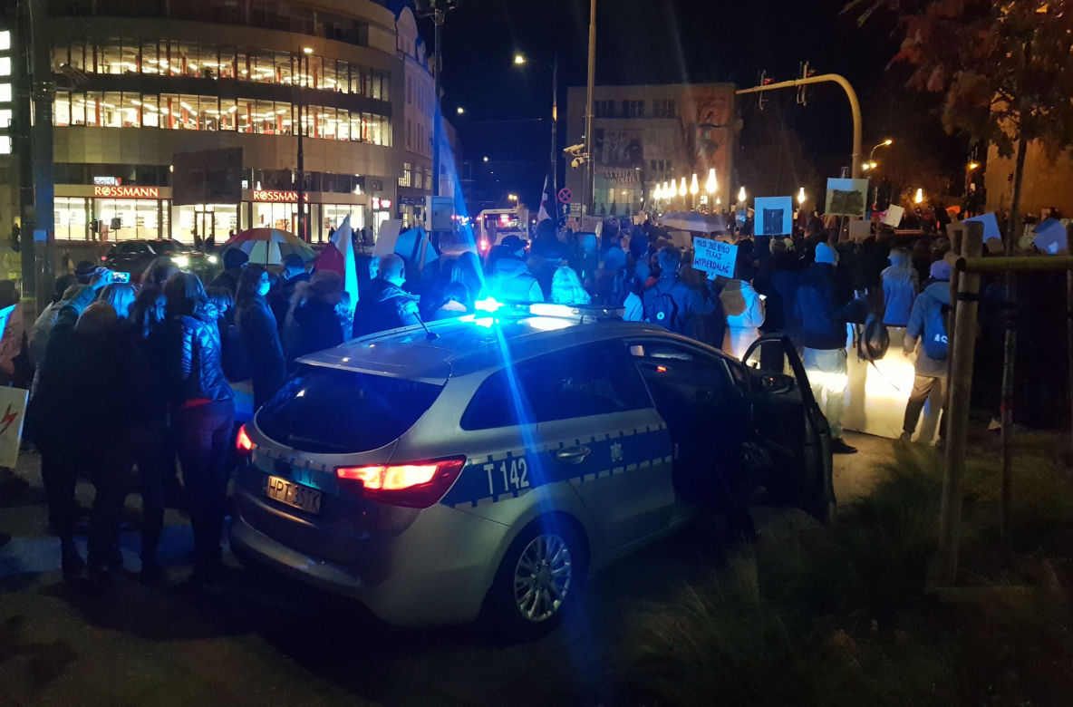 Protesty kobiet w Olsztynie