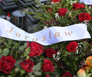 Grób pani Basi w pierwszą rocznicę śmierci