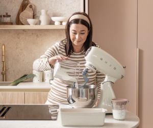 Kaszmirowa kuchnia z drewnem