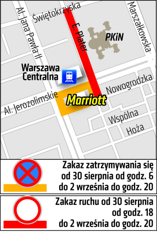 Trump zamknie centrum miasta