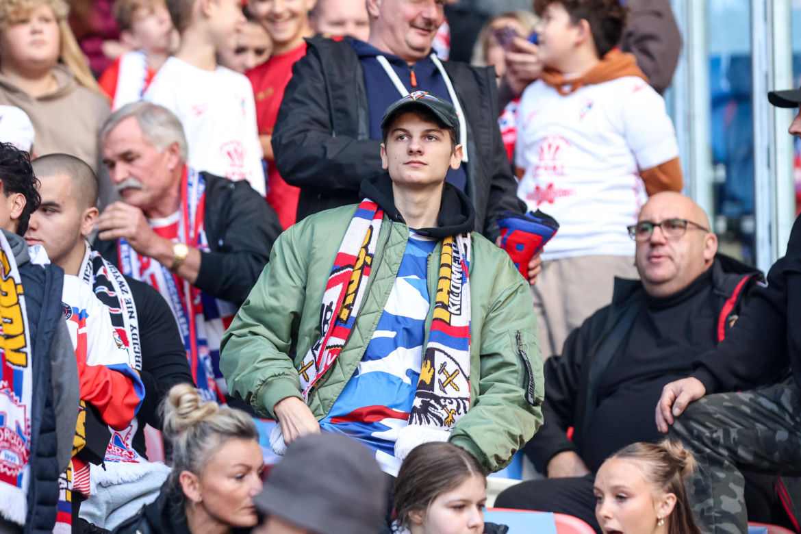 Zdjęcia kibiców i zawodników z derbów Górnego Śląska
