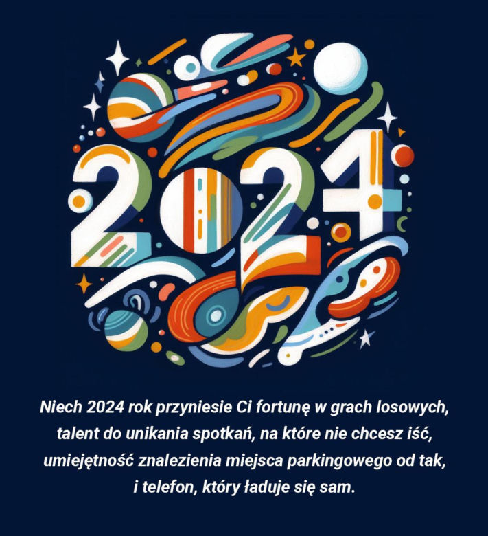 Kartka sylwestrowa śmieszna