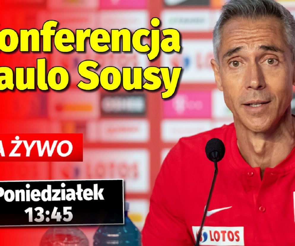 Konferencja Paulo Sousy przed meczami reprezentacji Polski OGLĄDAJ NA ŻYWO