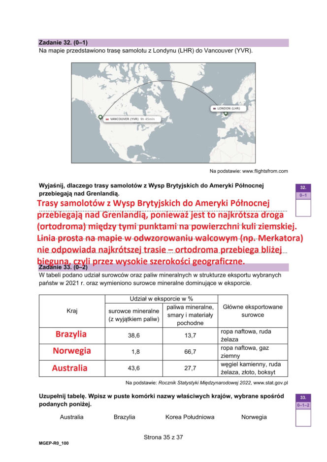 Matura próbna 2026: geografia rozszerzona - wszystkie odpowiedzi do arkusza CKE 15.01.2026
